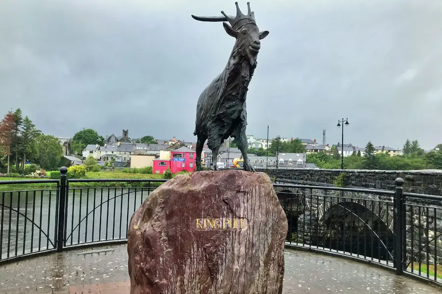 Statue of King Puck in Killorglin, Co. Kerry, Irelandsource: discover Ireland
