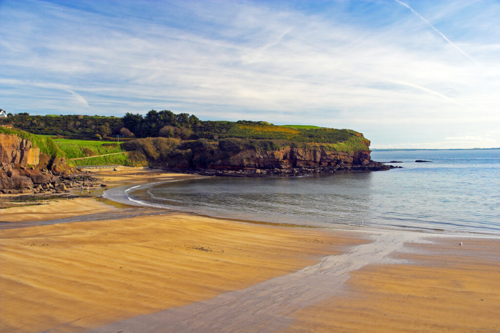 Beach in Dunmore East, County Waterford, Ireland