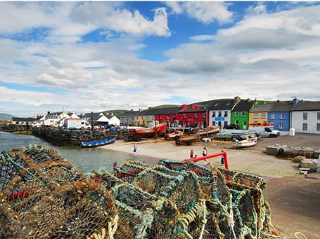 The beautiful fishing village of Portmagee located on the Ring of Kerry and ferry access to Skellig Islands © Trident Holiday Home