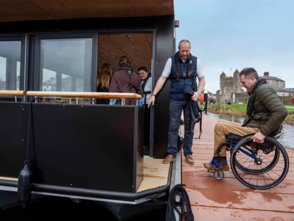 Erne Water Taxi Tours which are wheelchair accessible close to our holiday homes in Fermanagh © 2023 Rob Durston, All Rights Reserved