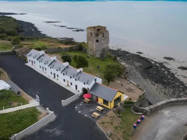 Aerial View of Shannon Castle Holiday Cottages in Ballysteen, County Limerick, Ireland