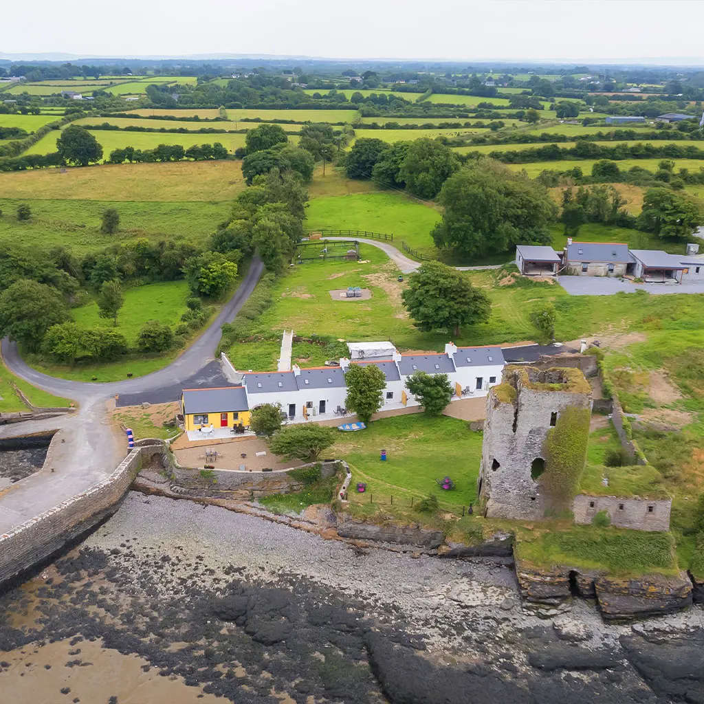 Shannon Castle Cottages by Shannon Estuary in Ballysteen,County Limerick, Ireland