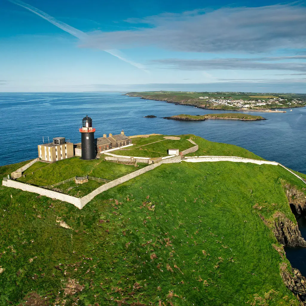 One of Ballycotton Lighthouse in Cork is one of only two black lighthouses in Ireland