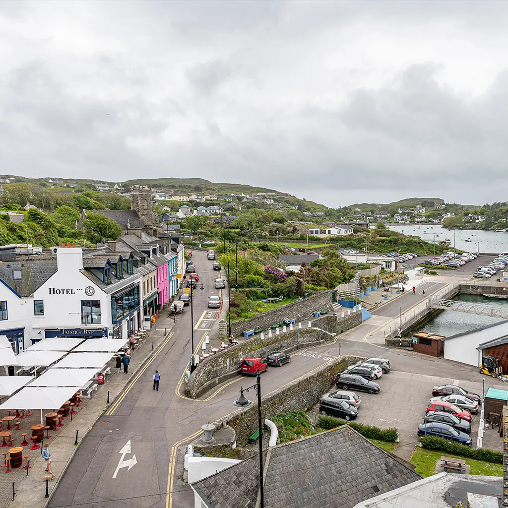 View of Baltimore a popular seaside village in West Cork