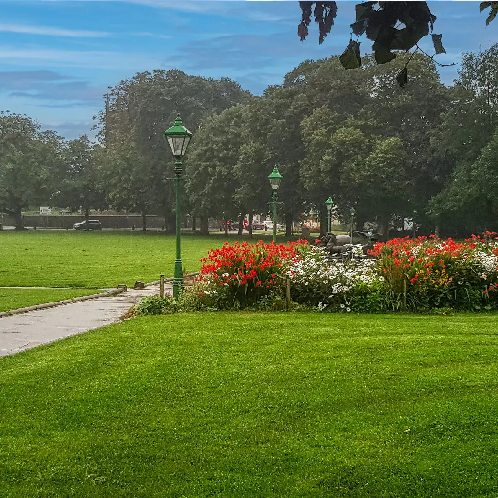 Park in Castlebar, County Mayo, Ireland.