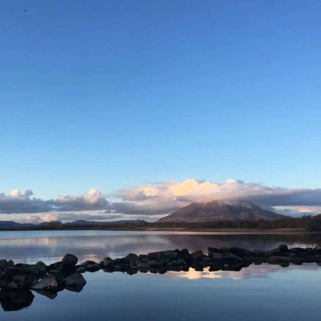 Lough Conn and Nephin, near Crossmolina, County Mayo, Ireland.