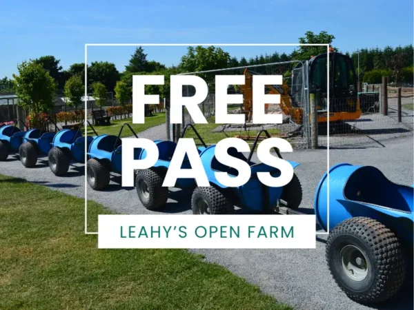 Tractor ride on Leahy's Open Farm in County Cork