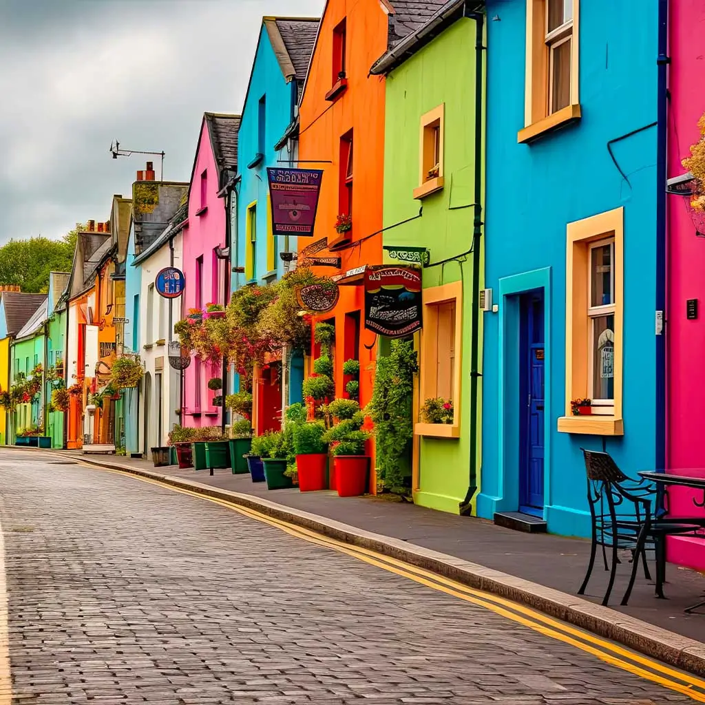 Colourful streets of Kinsale in Cork © Adobe Stock