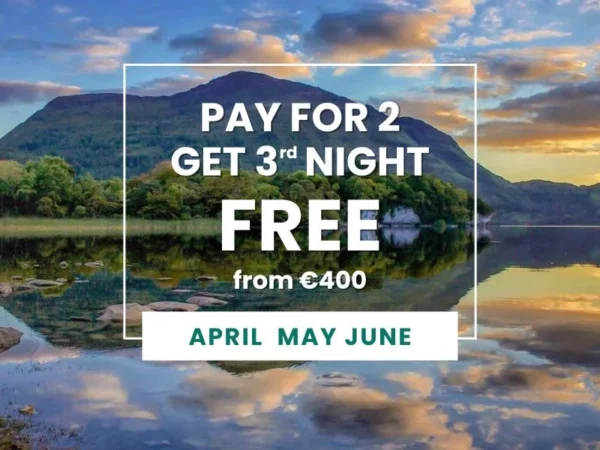 Pay for 2 get 3rd night free - April, May and June 2024 Special Offer