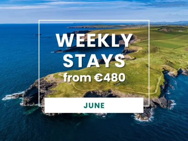 Banner for Weekly Stays from €480 - special offer June 2024