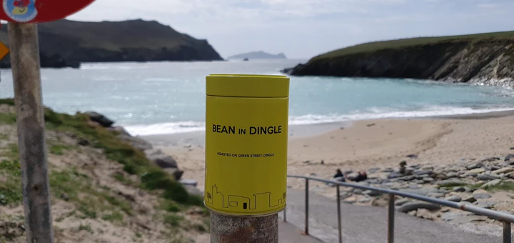 Bean in Dingle Yellow Coffee Tin