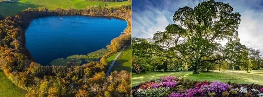 Blarney Castle A collage Lake & Garden