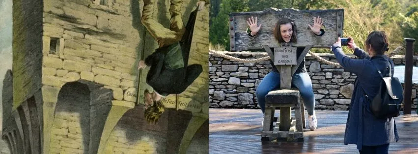 Blarney Castle A collage Stone Illustration & Garden