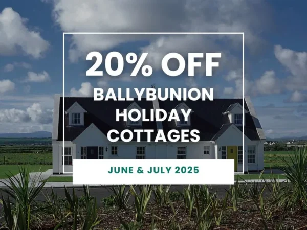 BALLYBUNION OFFER 20% off arrivals on 2806, 0507 + 1207