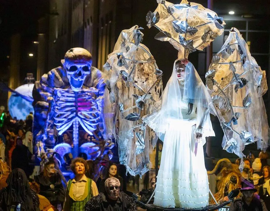 Spraoi, Dearg Due Fire and Shadows Procession, Halloween, Waterford City 2024 | Courtesy Patrick Browne for Waterford Spraoi