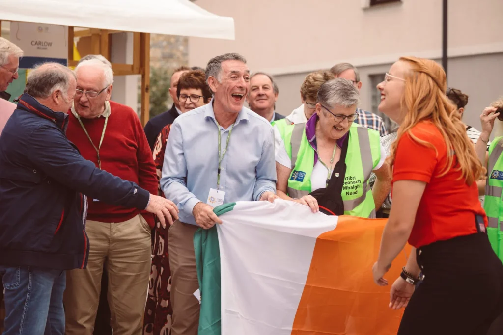 Celebrating the reward in Velenje - Source- Terryglass Tidy Towns Facebook Page