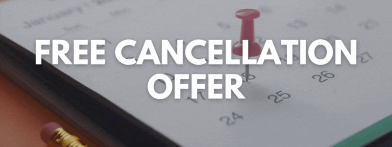 FREE CANCELLATION OFFER GIF