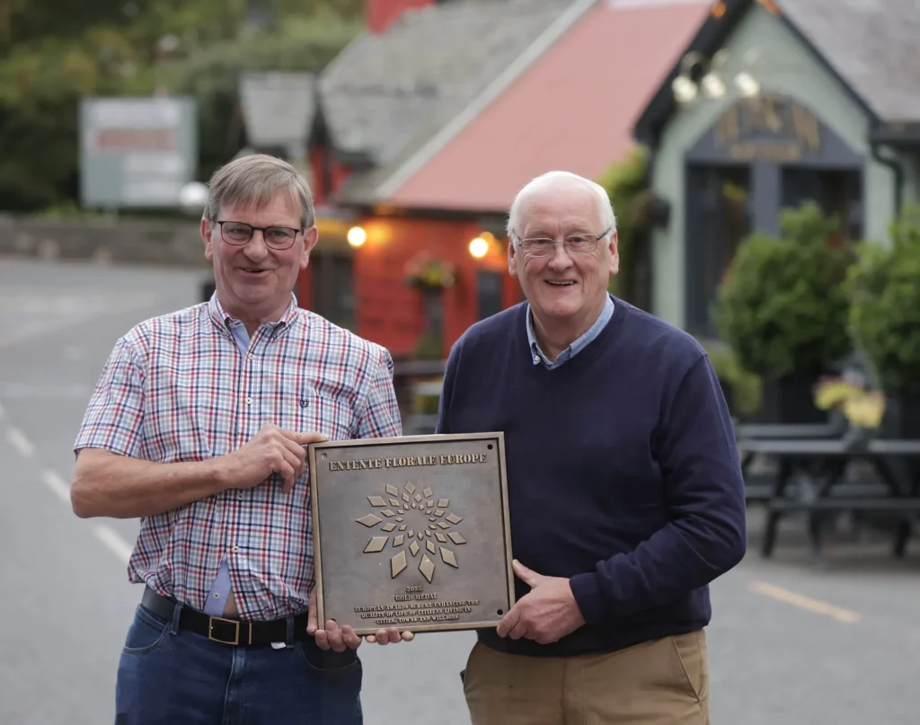 Terryglass Celebrating Gold - Source- Terryglas Tidy Towns Facebook Page
