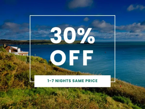 30% Off Selected Holiday Homes 1-7 Nights Same Price