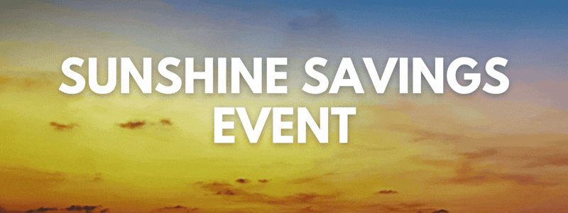 Sunshine Savings Event GIF