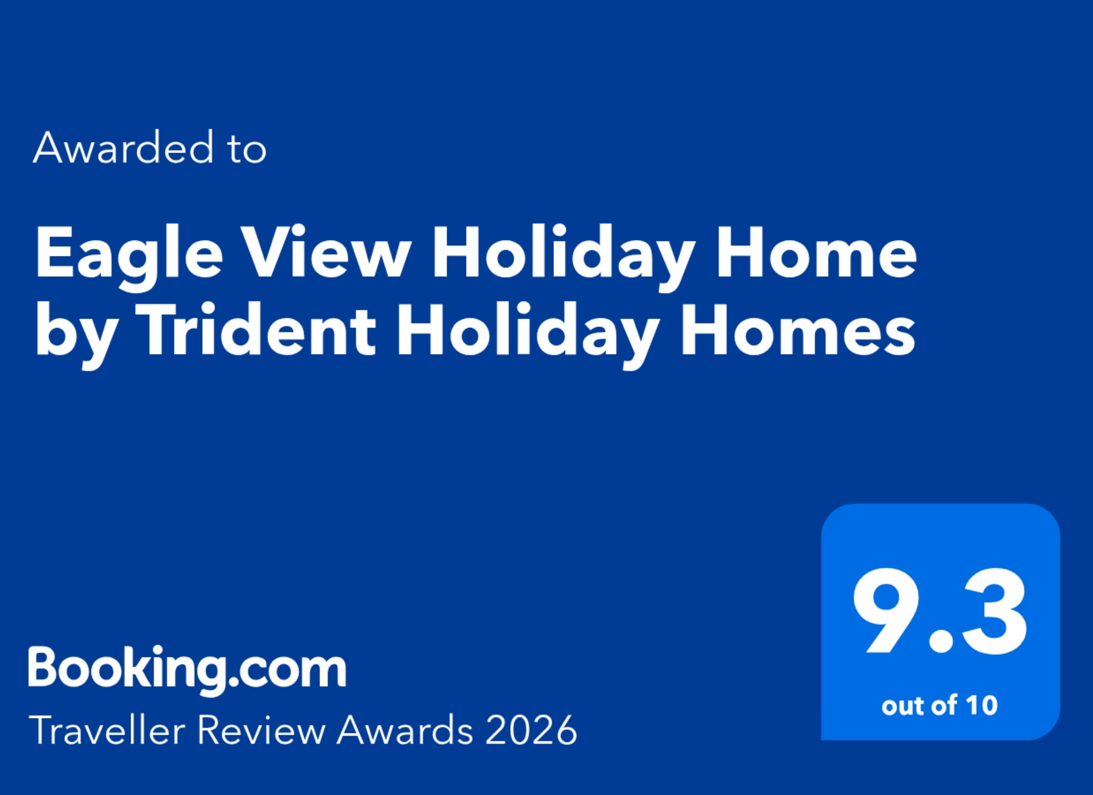 Eagle View Holiday Home - Booking.com Awards 2026 Eagle View Holiday Home - Booking.com Awards 2026